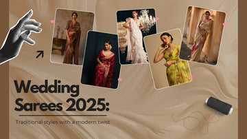 Bridesmaids wearing matching sarees