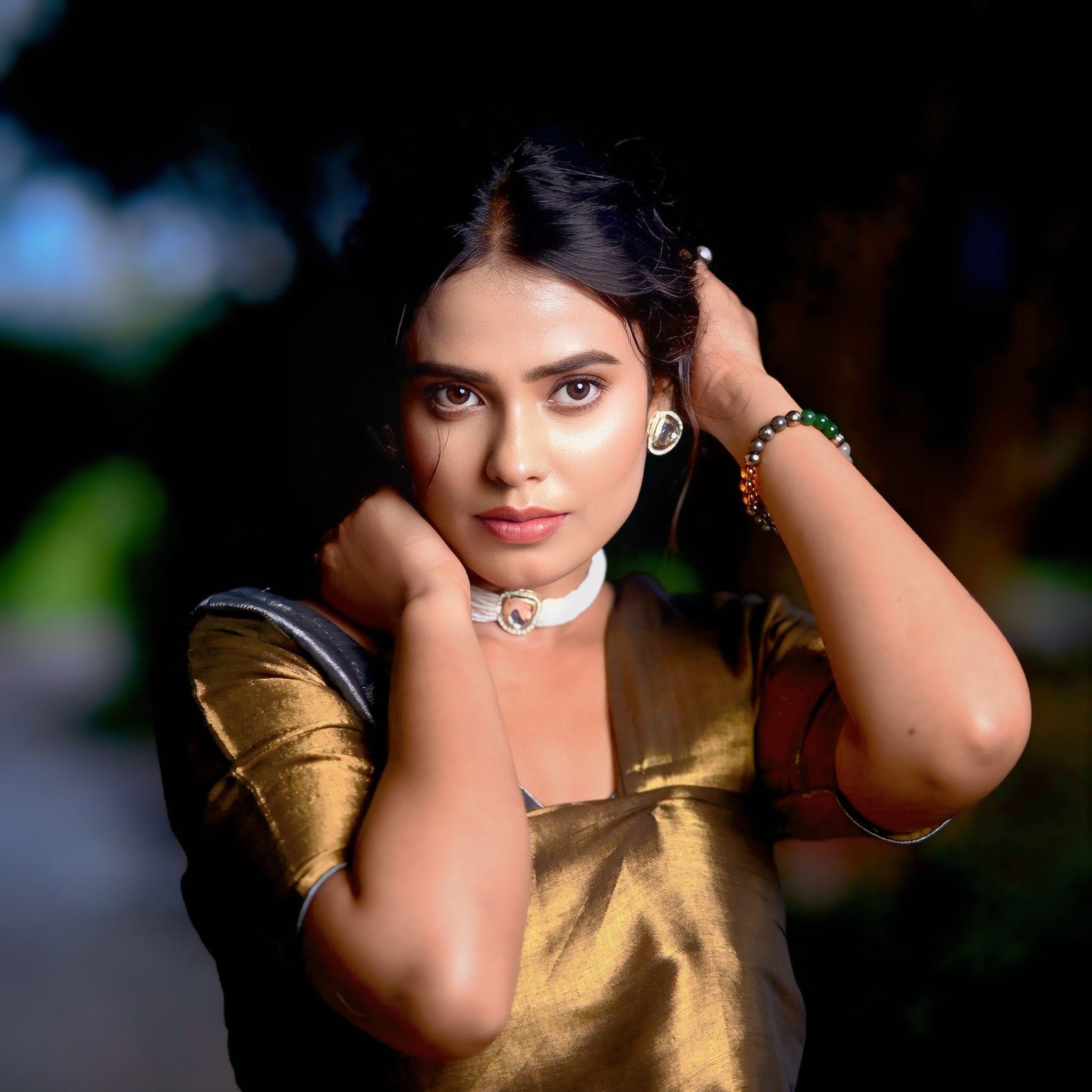 "Sonaruppa" Gold & Silver Handloom Tissue Saree